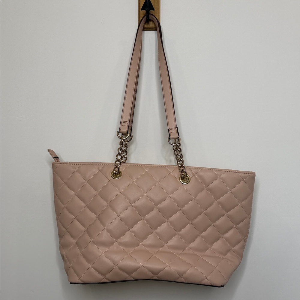Quilted Tote Bag in Blush - Picture 5 of 9